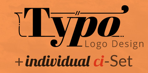 typographic logo corporate identity package ci set