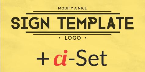top ci set 3 sign logo corporate identity package big