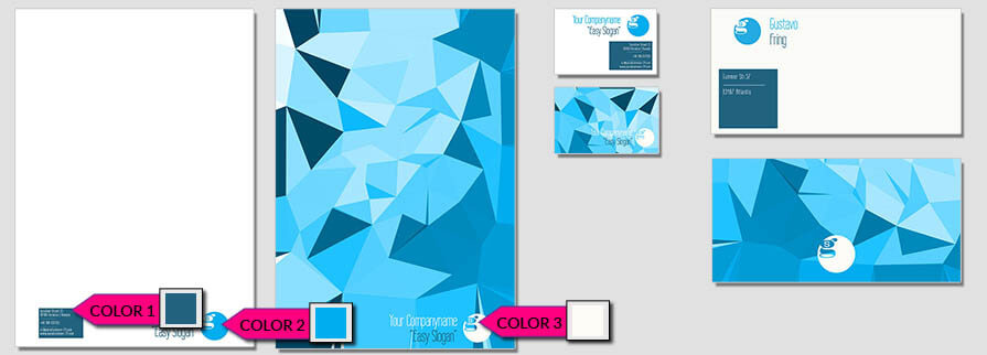 ci set 004 color Geschäftsausstattung Corporate Design Identity CI set start ups