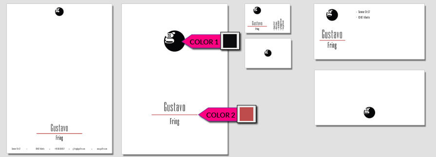 ci set 006 color Stationery Corporate Design Identity Templates CI design