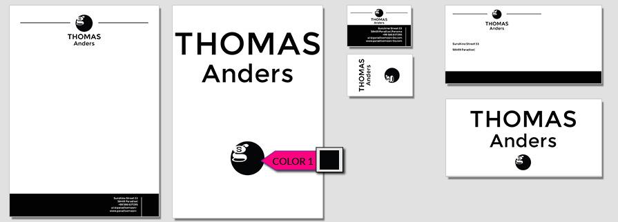 ci set 020 color CI Letterhead Business Card Envelopes Facebook Branding Marketing