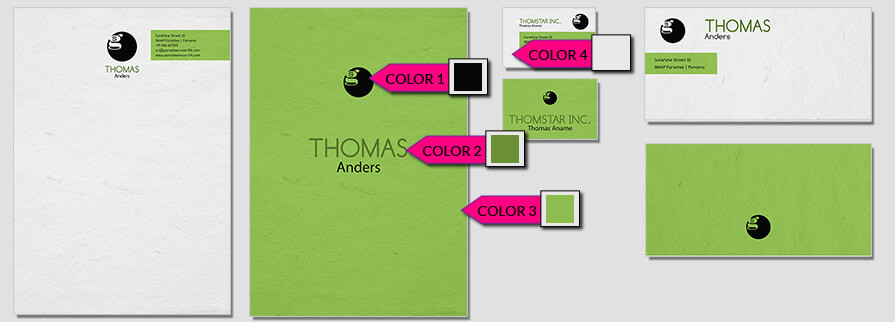ci set 026 color Ci business card stationary design print online diy do it yourself