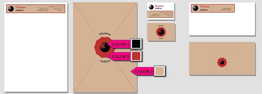 ci set 027 Ci color business card stationary design print online diy do it yourself