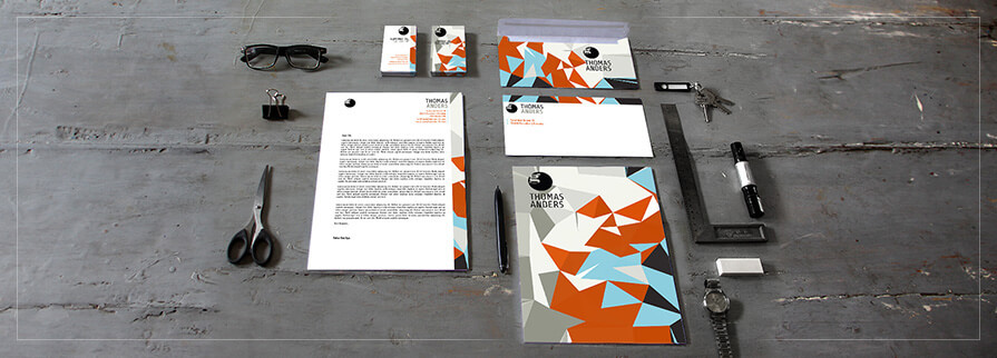 ci set 036 cover Corporate Identity business card letterheadd self printing start up set