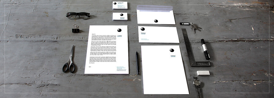 ci set 039 Corporate Identity business card letterheadd self printing start up set