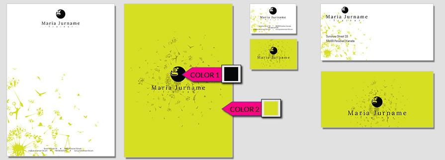ci set 059 color Brand Identity günstig drucken / bestellen start up design paket