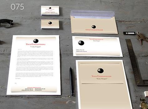 corporate identity 075 www.ci-generator.com design start up CI set for any business