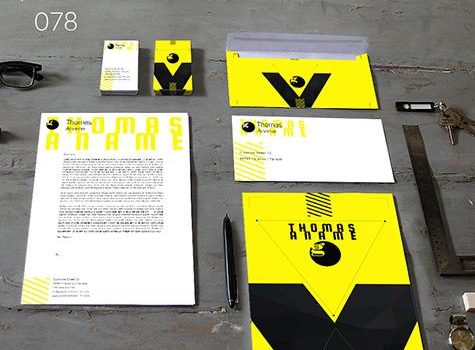 corporate identity 078 www.ci-generator.com design start up CI set for any business