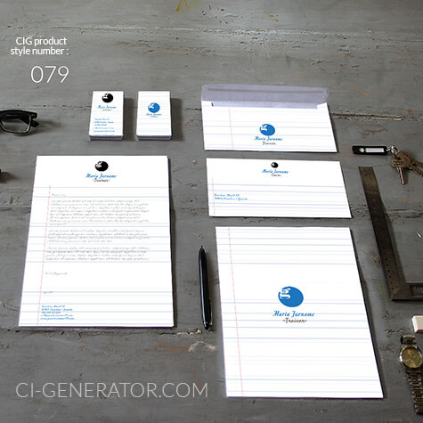 corporate identity 079 www.ci-generator.com design start up CI set for any business