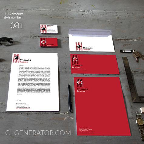 corporate identity 081 www.ci-generator.com design start up CI set for any business