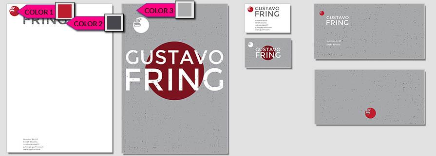 ci set 092 color Company corporate identity stationery set mock up layouts design service pop art delaunay dot