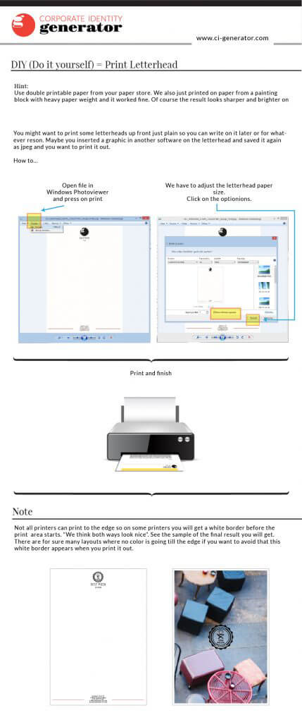 briefpapier drucken windows print letterhead faq hilfe how to questions answer fragen antworten anleitung tutorial erklärung explanation