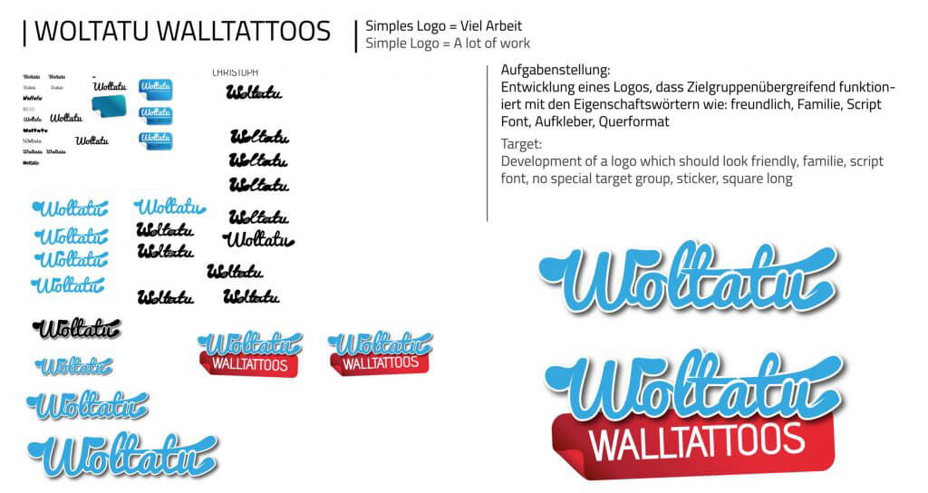 Woltatu Portfolio Samples Beispiele Branding Logo Design Geschäftsausstattung Stationery Website Product Design Webdesign