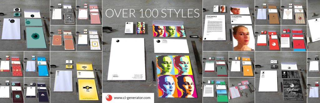 100 Templates Geschäftsausstattung Corporate Design Identity CI Stationery Corporate Identity CI-Set