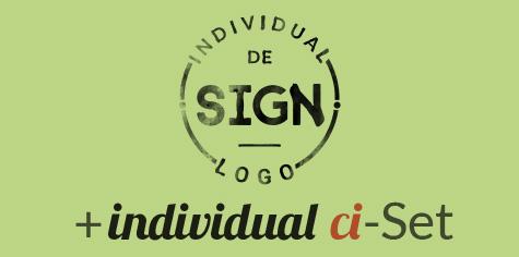 individual sign individual ci set corporate identity set