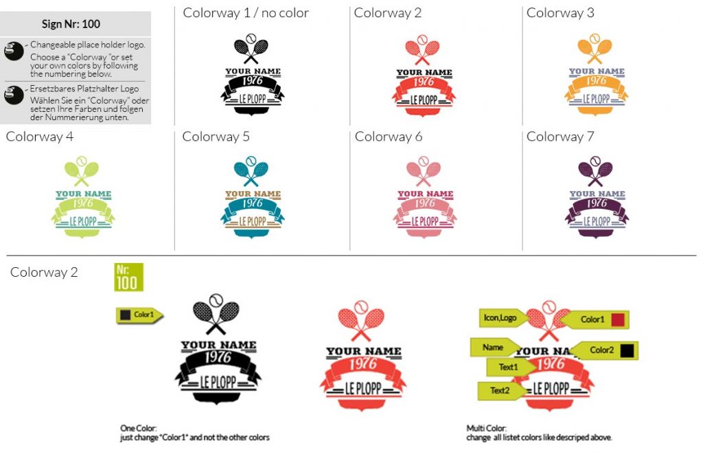 100 make look branding logo smal colorways 001